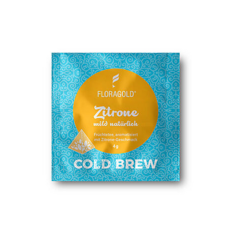 FLORAGOLD® Cold Brew Zitrone | Früchtetee | Mild | Pyramidenbeutel