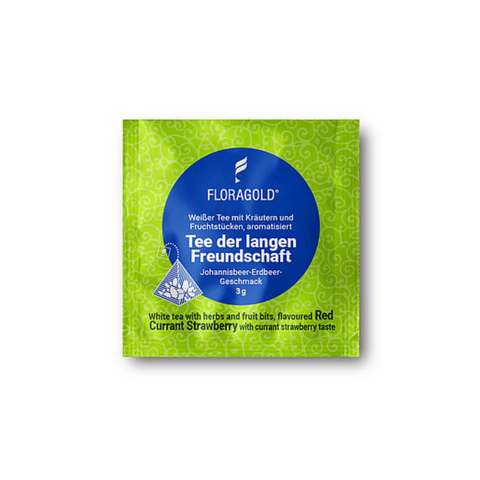 FLORAGOLD® Tee der langen Freundschaft | Weißer Tee | Pyramidenbeutel-dquadrat