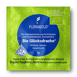 Floragold Bio Glücksdrache Pyramidenbeutel Pyramidenteebeutel
