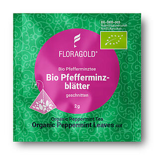 Floragold Bio Pfefferminzblätter Pyramidenbeutel