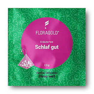 Floragold Schlaf gut Kräutertee Pyramidenbeutel pyramidenteebeutel