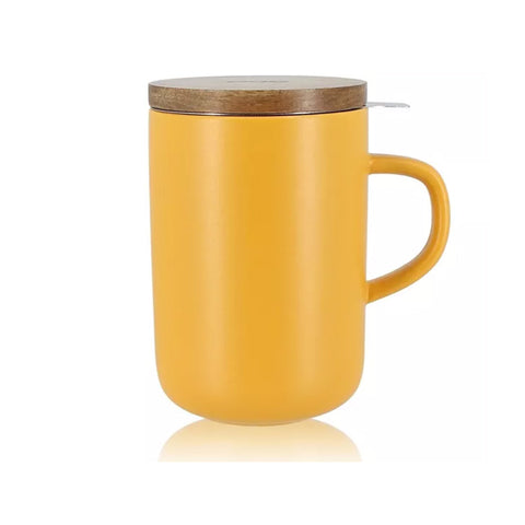 Tasse Juliet mit Sieb von OGO gelb 475ml Tee und Kräutergalerie