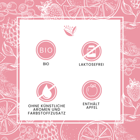 bio früchtetee mit gartenbeeren