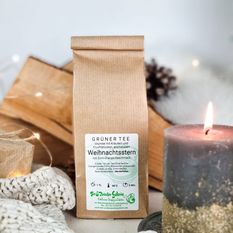 Weihnachtsstern Grüntee Tee und Kräutergalerie