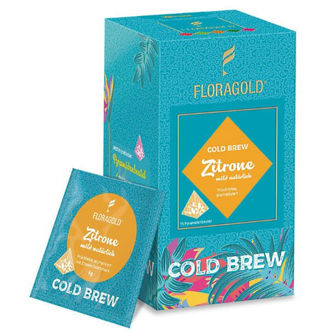 Floragold Cold Brew Zitrone Pyramidenbeutel
