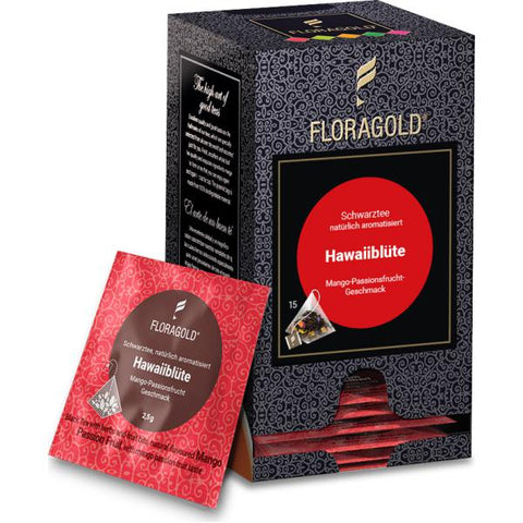 Floragold Hawaiiblüte Pyramidenbeutel Pyramidenteebeutel