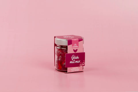 Fruchtgummi Glüh mit mir | 120g | Glühweinherzen
