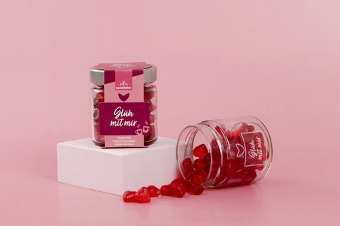 Fruchtgummi Glüh mit mir | 120g | Glühweinherzen