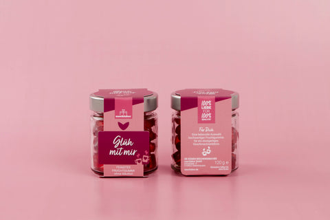 Fruchtgummi Glüh mit mir | 120g | Glühweinherzen