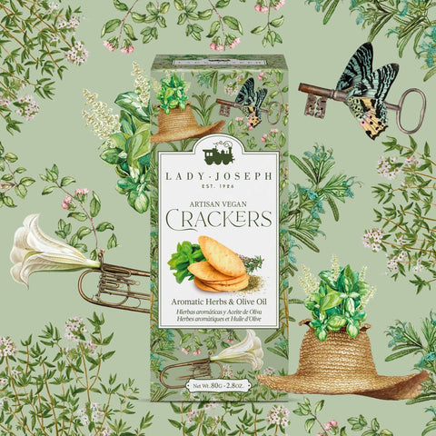 Cracker mit aromatischen Kräutern und extra nativem Olivenöl | Geschenkverpackung