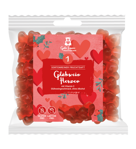 Glühweinherzen | 150g | Fruchtgummis