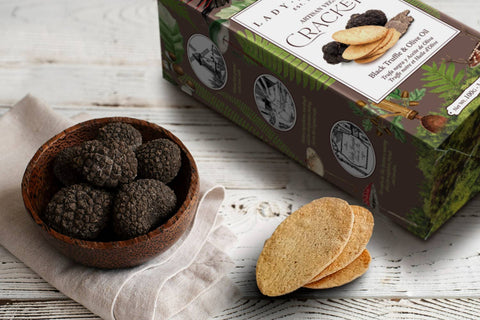 Knusprige Cracker mit Trüffel und Olivenöl | Geschenkverpackung