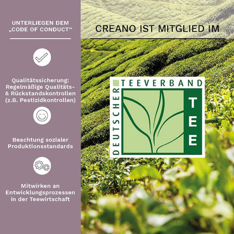 Creano | Teeblumen Mix | Geschenkset | Erblühtee mit Glaskanne | handgefertigt - Tee- und Kraeutergalerie
