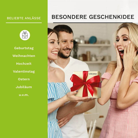 Creano | Teelini Teekiste 12 Stck. in 4 Sorten | Grüner Tee - Tee- und Kraeutergalerie