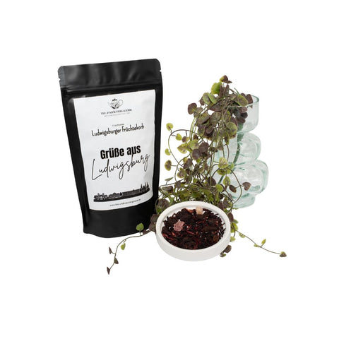 frisch abgepackter Früchtetee Ludwigsburger Früchtekorb