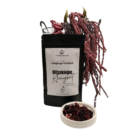 frisch abgepackter Früchtetee Ludwigsburger Früchtekorb