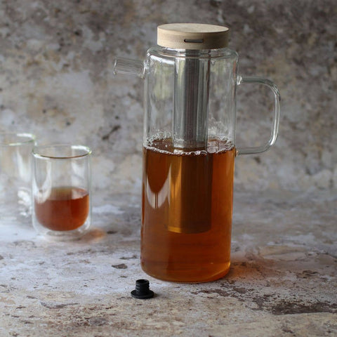 Ogo living |Gustave Teekanne | Glas | 1,5 l | Glaskanne - Tee- und Kraeutergalerie