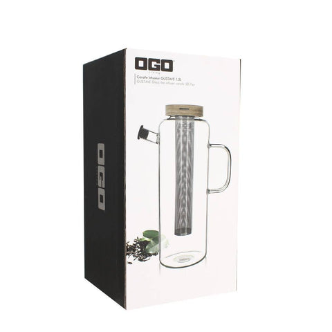 Ogo living |Gustave Teekanne | Glas | 1,5 l | Glaskanne - Tee- und Kraeutergalerie