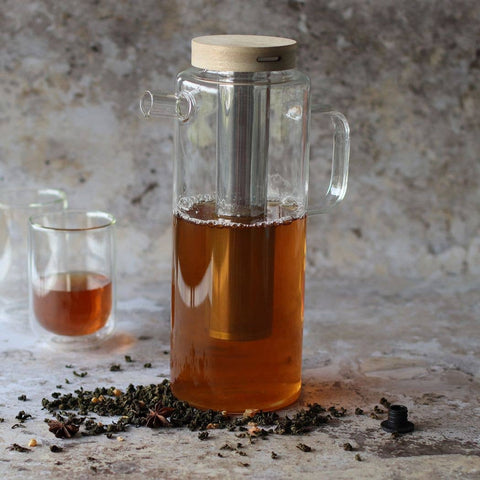 Ogo living |Gustave Teekanne | Glas | 1,5 l | Glaskanne - Tee- und Kraeutergalerie