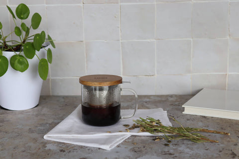 Ogo living | Gustave Teetasse Tasse Glastasse aus Borosilikatglas | 300ml - Tee- und Kraeutergalerie