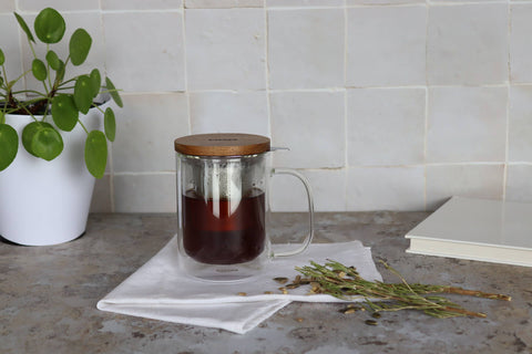 Ogo living | Gustave doppelwandige Teetasse Glastasse Tasse | Glas | 350 ml - Tee- und Kraeutergalerie
