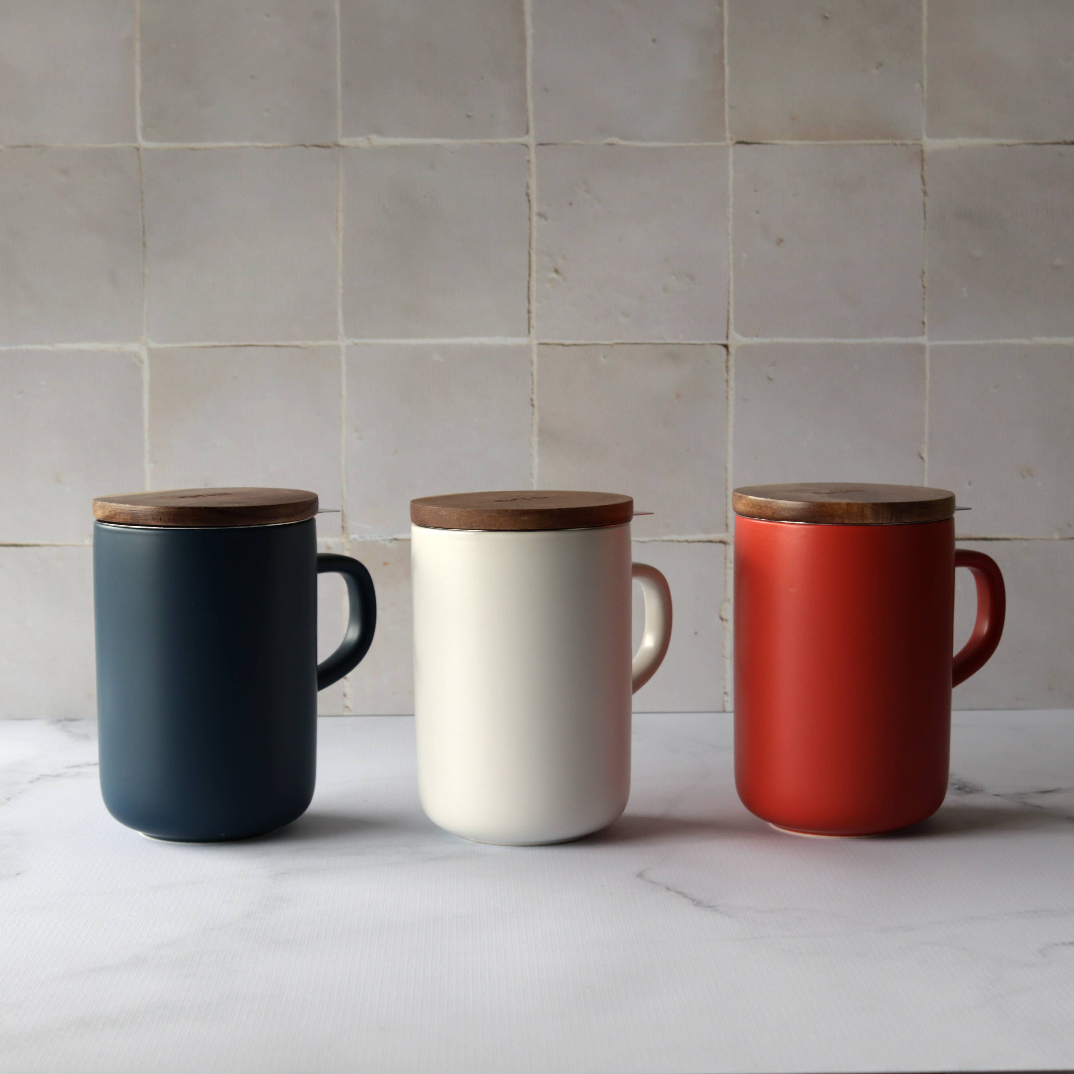 Ogo Living Glas-Teekanne Mit Bambus-Deckel & Edelstahlsieb – 500 Ml, Spülmaschinengeeignet, Für Heißen & Kalten Tee