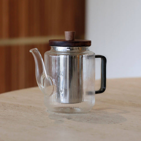 Ogo living | Karl Teekanne | Borosilikatglas | Graphitgriff | 550 ml - Tee- und Kraeutergalerie