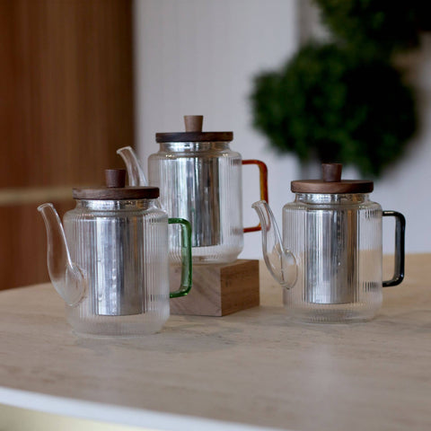 Ogo living | Karl Teekanne | Borosilikatglas | Graphitgriff | 550 ml - Tee- und Kraeutergalerie