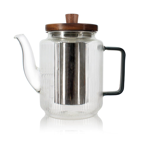 Ogo living | Karl Teekanne | Borosilikatglas | Graphitgriff | 550 ml - Tee- und Kraeutergalerie
