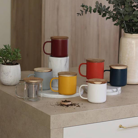 Ogo living | Mini-Juliet-Teebecher mit Sieb | Set - Tee- und Kraeutergalerie