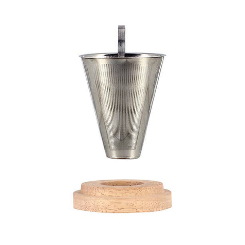Ogo living | Sven Teesieb | Edelstahl | Holzdeckel- Tee- und Kraeutergalerie