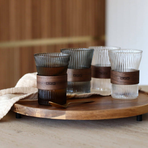 Ogo living | Teebecher | Teeglas | Set mit 2 Bechern | Borosilikatglas | Karl | 250 ml - Tee- und Kraeutergalerie