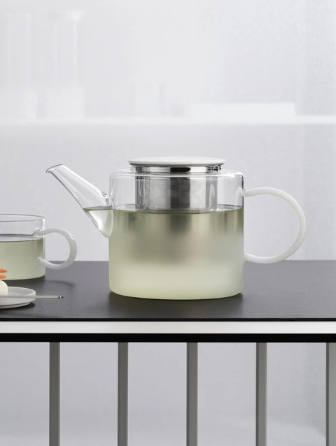 Teekanne, mit weißen Deckel, 1,5 l. | 11370483 | Glas