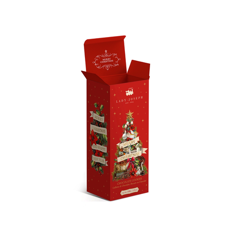Weihnachtskekse in einer festlichen Verpackung