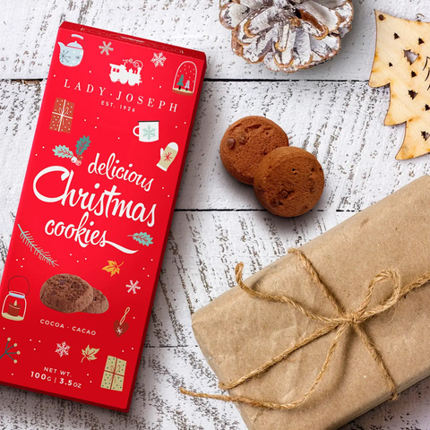 Schokoladenplätzchen Weihnachtsedition | Weihnachtskekse | Geschenkverpackung