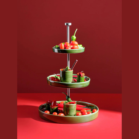 Tee-undKrautergalerie-Etagere, 3-stufig, verde | 92154378 | Steingut-1