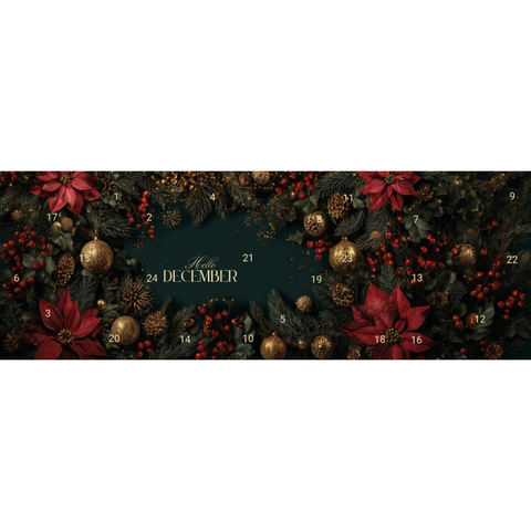 Tee-undKrautergalerie-FLORAGOLD® Adventskalender Booklet 2026 | Kräutertee | Pyramidenbeutel