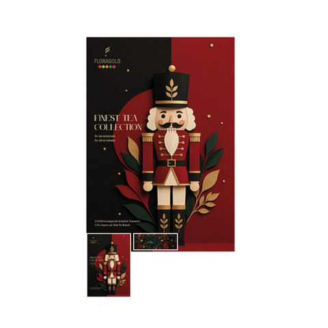 Tee-undKrautergalerie-FLORAGOLD® Adventskalender Booklet 2026 | Kräutertee | Pyramidenbeutel