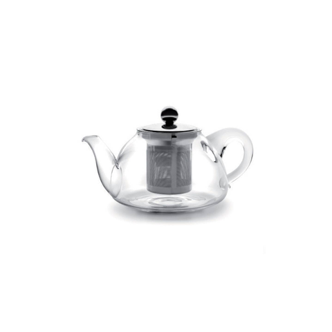 Tee-undKrautergalerie-Glaskanne mit Edelstahlfilter | 0,45 l Fassungsvermögen