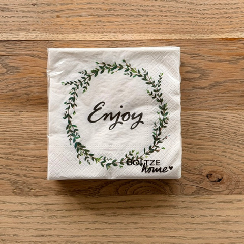Tee-undKrautergalerie-Servietten Enjoy | Gratisgeschenk - Boltze