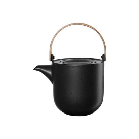 Tee-undKrautergalerie-Teekanne mit Holzgriff, kuro, 1,5 l. | 19372190 | Porzellan