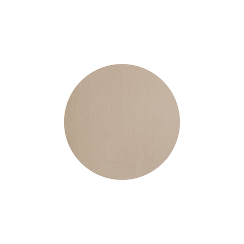 Tee-undKrautergalerie-Tischset rund, stone, Lederoptik | 7851420 | PVC