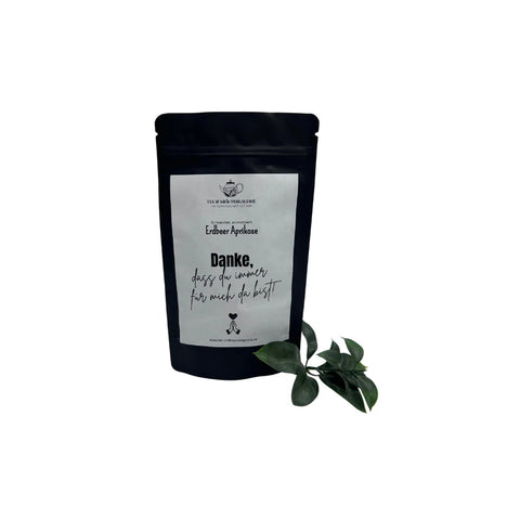 Erdbeer Aprikose - Danke dass du immer für mich da bist | Gratis ab 59 Euro Bestellwert | Tee mit Sprüchen