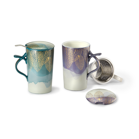 Teetasse "Golden Leaf" | 33355 | Dethlefsen & Balk | New Bone China