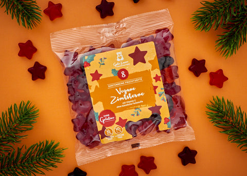 Tee-undkraeutergalerie-Vegane Zimtsterne | 150g | Fruchtgummi