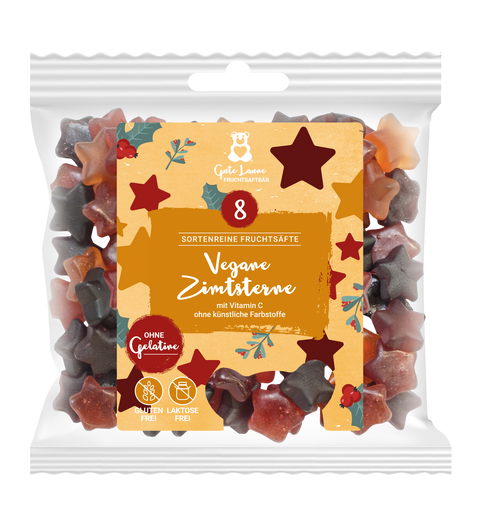 Tee-undkraeutergalerie-Vegane Zimtsterne | 150g | Fruchtgummi