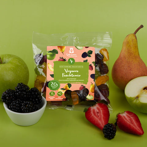Tee-undkraeutergalerie-Veganer Fruchtmix | 150 g | Fruchtgummis