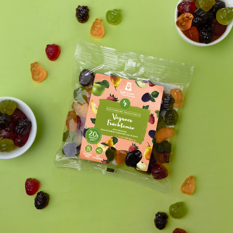Tee-undkraeutergalerie-Veganer Fruchtmix | 150 g | Fruchtgummis