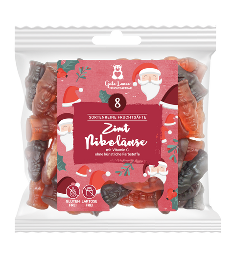 Tee-undkraeutergalerie-Zimt-Nikoläuse Weihnachtsmänner | 150g | Fruchtgummi