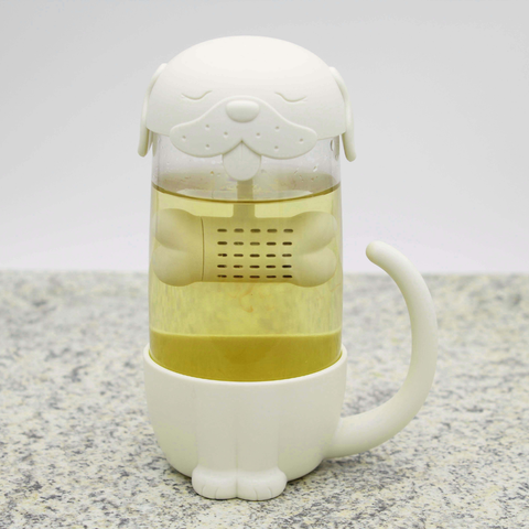 Teetasse | Teebecher mit integriertem TEE-EI | HUND | MAGS-Tee-undKraeutergalerie